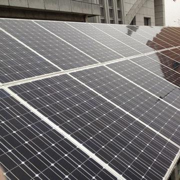 Mounted solar panel system with up to 60° installation angle
