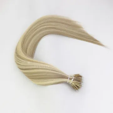 Free Sample 12A Chinese Piano Colored Unprocessed Straight Pre Bonded Hair Products Remy Cuticle Aligned Hair Extensions Nano