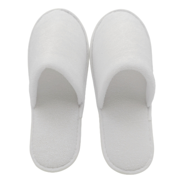 Factory Direct Non-Slip Closed-Toe Disposable Hotel Room Slippers (White or Customized)
