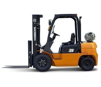 Dual Fuel Counterbalance Forklift Truck / Industrial Powered Pallet Forklift 2.5ton