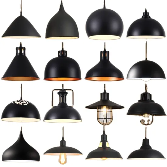 Iron Retro Chandeliers: Distressed Industrial Lighting for Kitchen Island