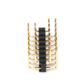 Encabezado de alfiler de estilo de ciempiés de doble fila de 2.54 mm