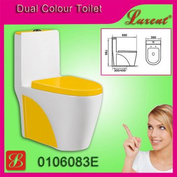 Natural sanitary siphonic single flush Toilet