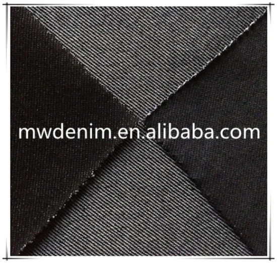 black twil knitted denim fabric knitted denim fabric wholesale