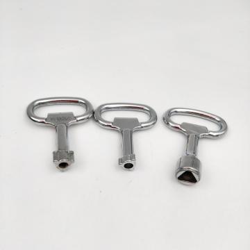 Factory Wholesale Customized Metal Zinc Alloy Triangular Key for Cabinet Lock