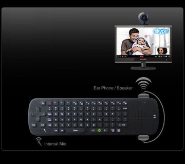 2.4g Wireless Android Tv Keyboard,desktop Computer Spare / Parts  With Microphone, Speaker