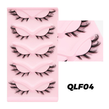 5 Paris Wispy Fluffy Strip Cat Eye Lashes