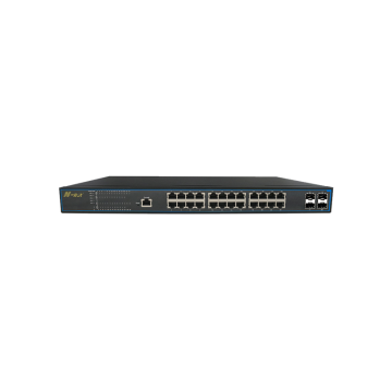 28-port full gigabit managed Ethernet PoE switch