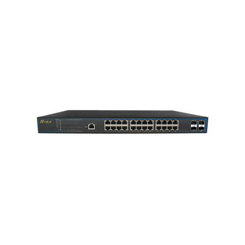 28-port full gigabit managed Ethernet PoE switch