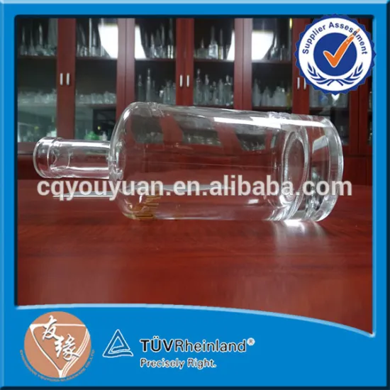 Clear Round Bottom Decorative Bottle 700ML Glass Wine Bottle