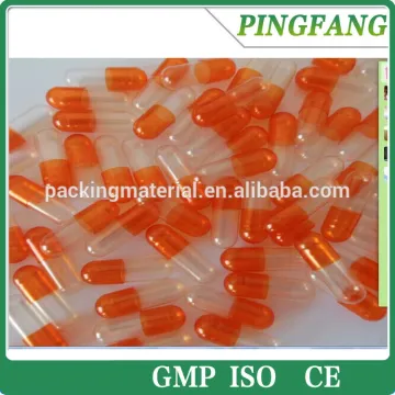 High quality wholesale vegetable empty halal gelatin capsule in any color