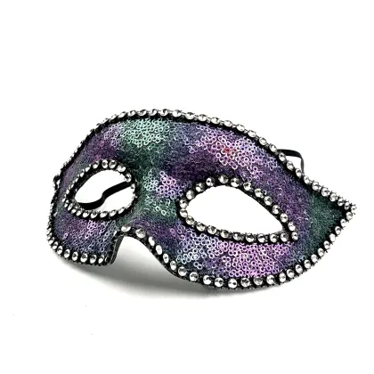 Milky Way Sequin Mask: Carnival Parades Decoration
