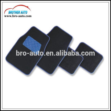 2015 hot sell universal size RUBBER 4PCS black car carpet mat with logo