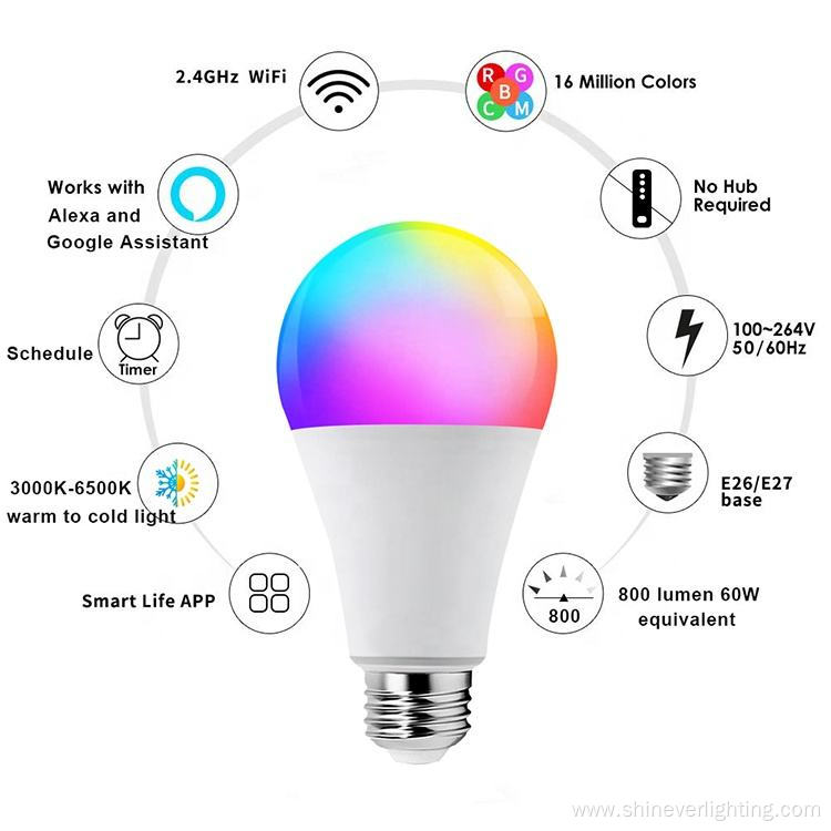 Smart WiFi Intelligent RGB Bulb