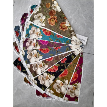 新时尚的定制礼服人造丝数字印刷面料