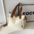 Thickened Multi-pocket Commuter Tote Canvas Bag