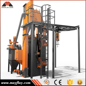 Mayflay Hook Type Shot Blasting Machine / Wheel Blasting System