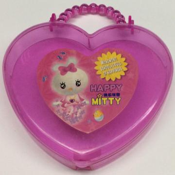 plastic heart shaped cute gift box