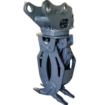 Yantai Five Teeth Handle Electric Control Clamping Excavator Hydraulic Wood Grapple Clamp 360 Degree Rotating Stone Grapple