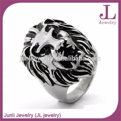Silver Black Men Ring Titanium Silver 316l Stainless Steel Rings