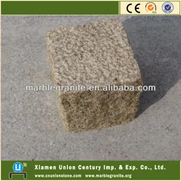 Yellow G682 granite cobble stone