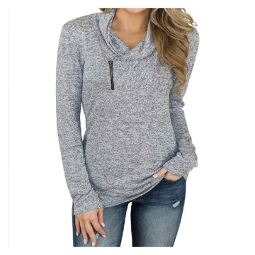 Ladies side neck sweatshirt