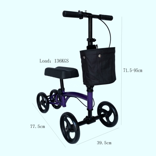 Cubierta scooter de caminante de rodilla portátil