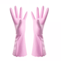 flock lined lined pvc household gloves, rubber gloves wash gloves