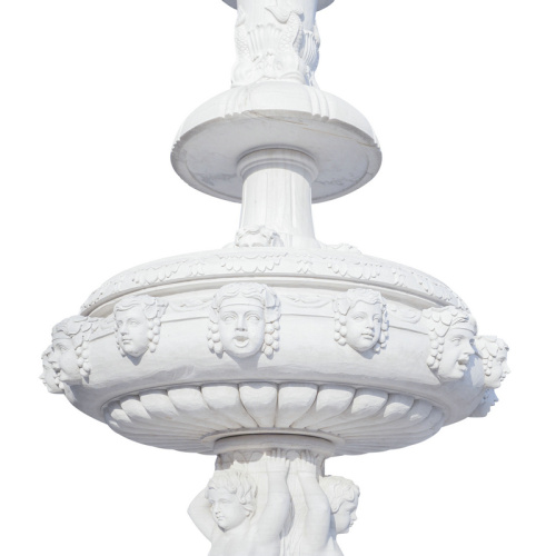 White Marble Customizable Garden Fountain Water Feature