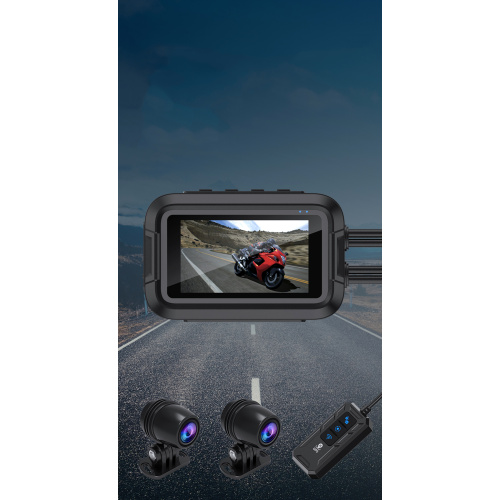 3 Inch Motorcycle dash cam with screen