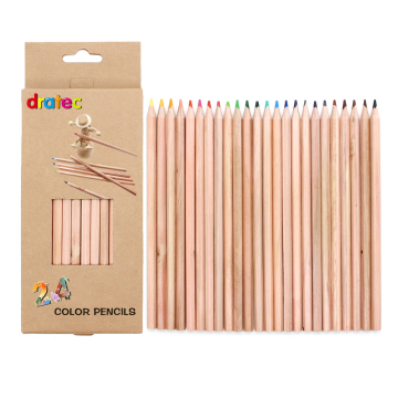 Affordable Wooden Colored Pencils in Paper Boxes for Kids and School