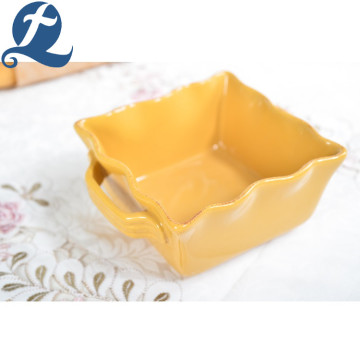 Fashion Popular Style Ceramic Baking Pans With Handle