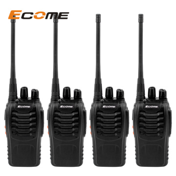 ECOME ET-77 CAMADOR BARATO 1 km Handheld de largo alcance Walkie Talkie de 4