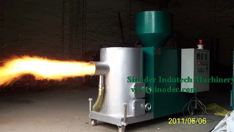 Sinoder supply New energy saving full automatic wood pellet biomass burner for sale