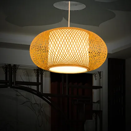 Modern bamboo chandelier lighting for tatami living room