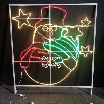 Luci da pupazzo di neve di Natale a LED esterno