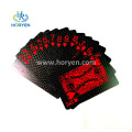 Custom black high modulus carbon fiber poker cards