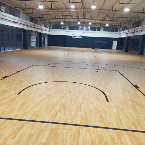 Piso esportivo de PVC para quadra de basquete