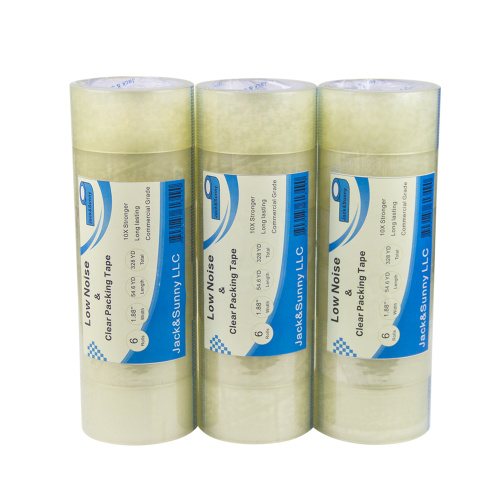 Low noise bopp packing adhesive tape