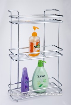 3 tiers Shower Caddy bathroom rack chrome finish