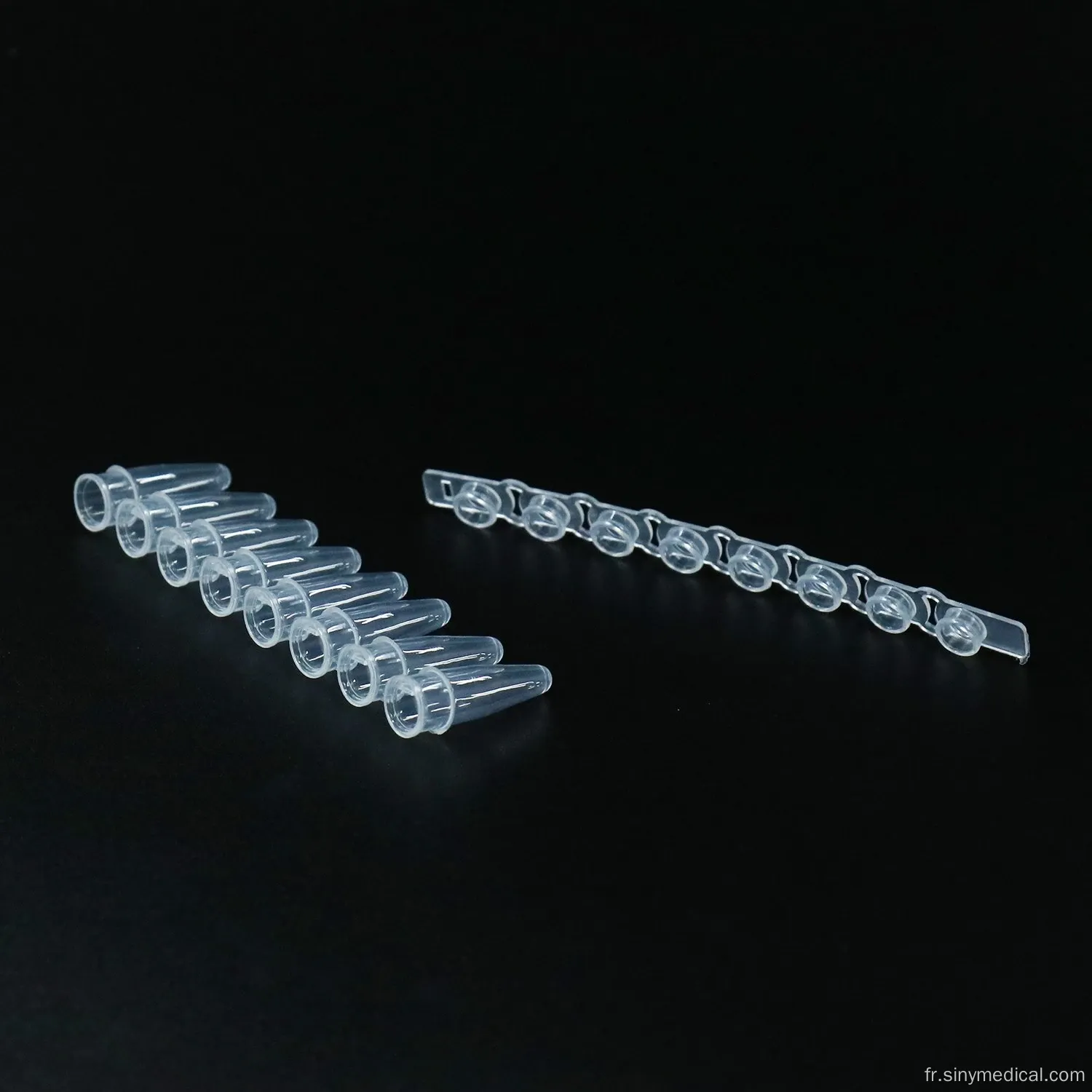 0,2 ml Clear 8 bandes PCR tubes extra mince mur