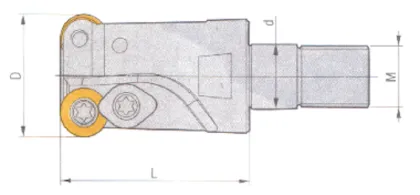 High-rigidity precision TRS thread locking end mill