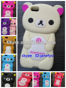 Bear shape Silicone Mobile Phone cover / protector