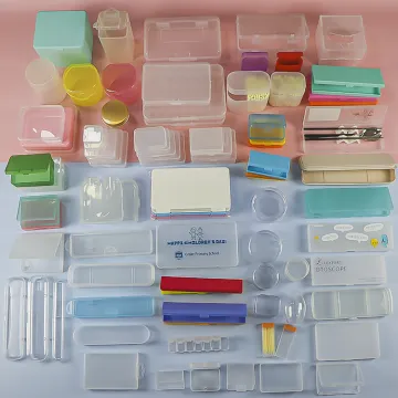 Toy bricks clear Box Case Plastic universal Storage Boxes Card Holders Pen Stationery Plastic Box