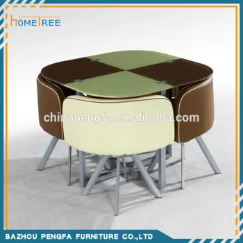 4 Seater Dining Table Space Saving Modern Dining Set