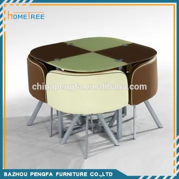 4 Seater Dining Table Space Saving Modern Dining Set