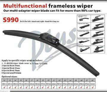 Five Adapter all in one Hybrid wiper blade