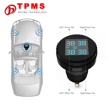 HARVEL TS61 Tire Pressure Monitoring System TPMS Car Sensor Wireless Real-time Cigarette Lighter Plug TPMS Temperature Gauge