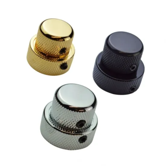 Custom Brass Dual Concentric Control Knob For Electric and Bass Guitars