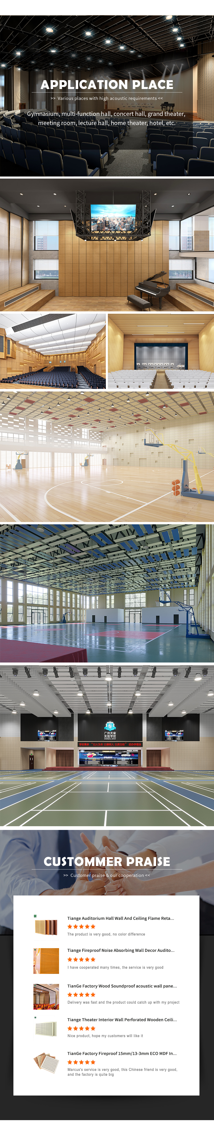 4Perforated wood acoustic panel